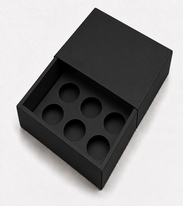 Caixas para 6 Brigadeiros sem Visor - Pct com 10 Unidades