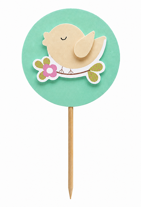 Toppers / Tags para Cupcakes - Pct com 12 unidades