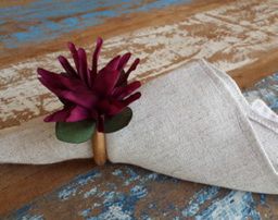 Porta Guardanapos / Flores de Tecido - Flor de Maio - Pct com 24 Unidades