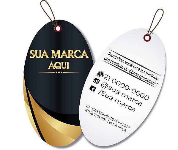 TAG's Decorativas 9 x 7 - 100 Unidades