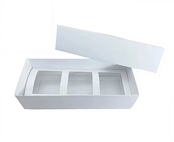 Caixa Kit 03 Mini Velas 40ml - Branco / Pacote com 10 Unidades