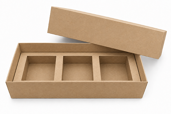 Caixa Kit 03 Mini Velas 40ml - Kraft / Pacote com 10 Unidades