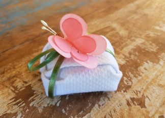 Mini Flores para Bem Casados / Tecido - Mini Borboleta - Pct com 50 Unidades