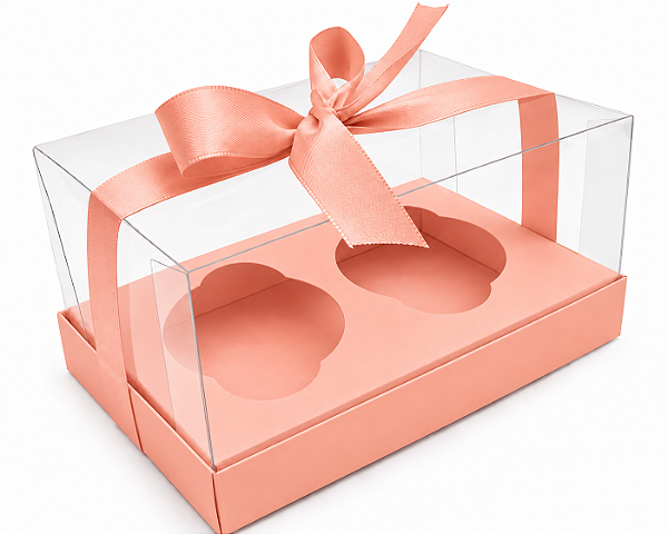 Caixas para 02 Cupcakes 17,5x11x9 - Pct com 10 Unidades