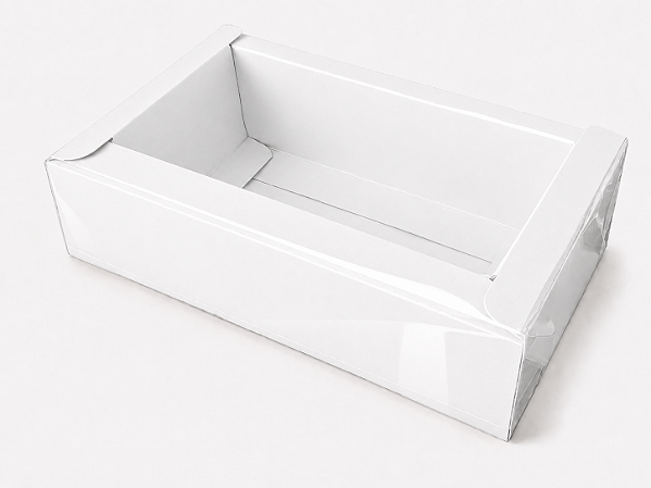 Caixa Borda Larga 3 Mini Velas Potes Geleinha 17x10x4,5 - 10 Und