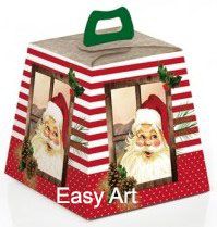 Caixa para Mini Panetone 100g / Modelo Rústica- 10 Unidades