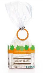 Kit Fundo Retangular Páscoa Hora da Cenoura - Pacote com 10 Unidades