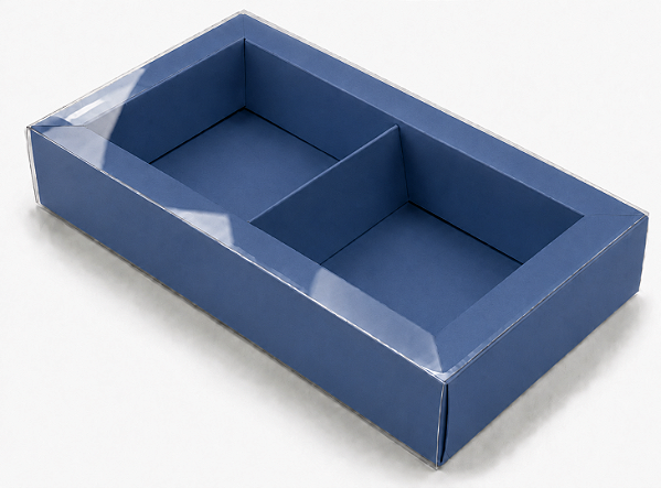 Caixa para 02 Brownies / Biscoitos / Sabonetes 20,2x12x3,5 - Pct 10 un