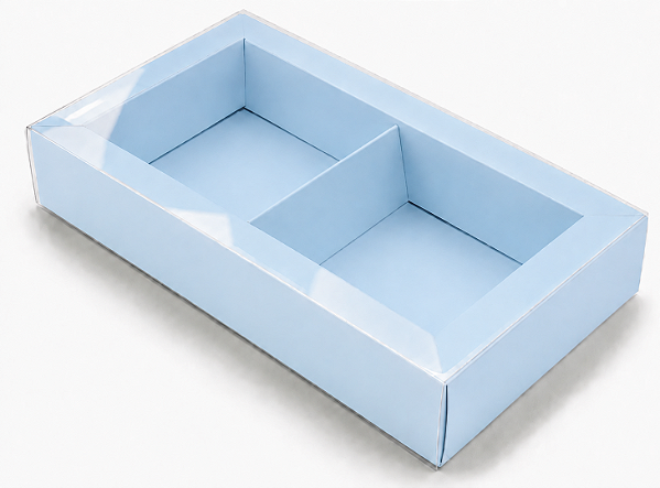 Caixa para 02 Brownies / Biscoitos / Sabonetes 20,2x12x3,5 - Pct 10 un
