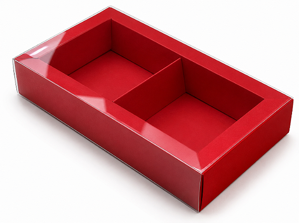Caixa para 02 Brownies / Biscoitos / Sabonetes 20,2x12x3,5 - Pct 10 un