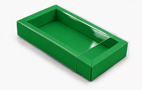 Caixa para 8 Brigadeiros / Tampa Transparente 20,2x12x3,5 - Pct com 10 Unidades
