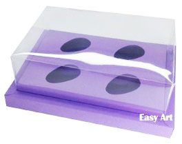 Caixa para Ovos de Colher 4X 50g - Pct com 10 Unidades