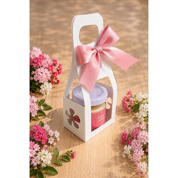 Caixas Sacolinhas Lembrancinhas / Mini Vela Geleinha 40ml - 20 Unidades