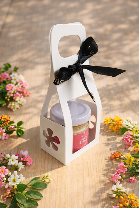 Caixas Sacolinhas Lembrancinhas / Mini Vela Geleinha 40ml - 20 Unidades