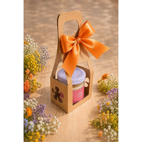 Caixas Sacolinhas Lembrancinhas / Mini Vela Geleinha 40ml - 20 Unidades