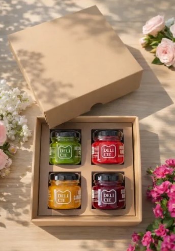 Caixas Kit 04 Mini Velas Geleinha Potes 40ml - Pct com 10 Unidades