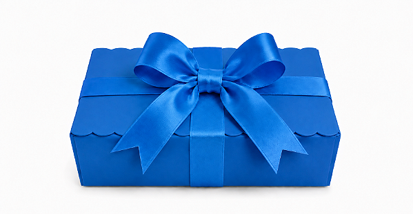 Caixinha para Biscoitos e Presentes / Azul Turquesa - Pct com 10 Unidades