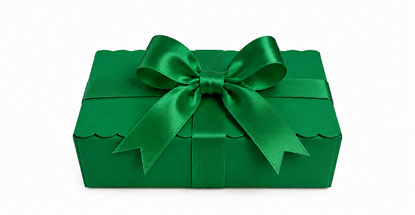 Caixinha para Biscoitos e Presentes / Verde Bandeira - Pct com 10 Unidades