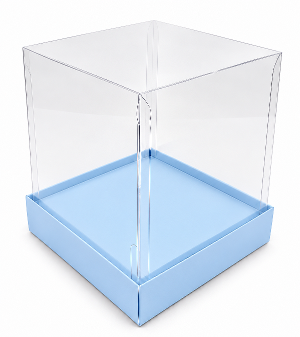 Caixinha para Mini Bolos / Mini Panetone com Berço 10x10x15 - Pct com 10 Unidades