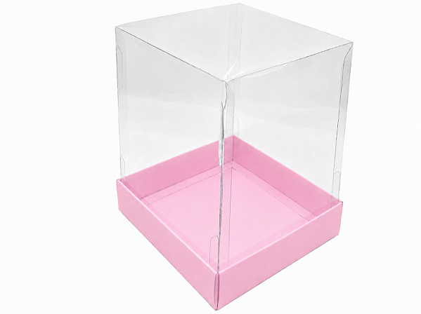 Caixinha para Mini Bolos / Mini Panetone 10x10x15 - Pct com 10 Unidades