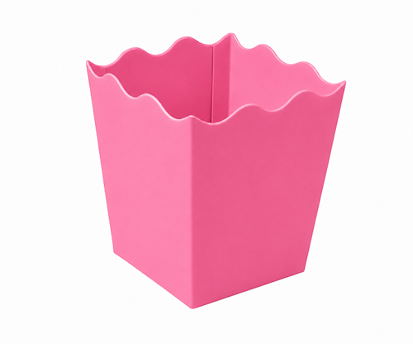 Mini Cachepô / Caixa para Pipoca Pink 5x5x7 - Pct com 10 Unidades