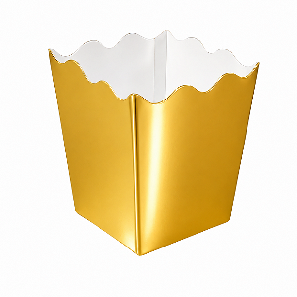 Mini Cachepô / Caixa para Pipoca 5x5x7 - Pct com 10 Unidades