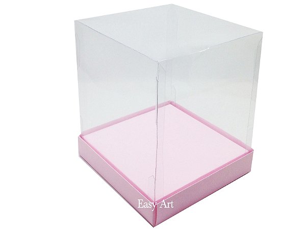 Caixinha para Mini Bolos / Mini Panetone com Berço 10x10x15 - Pct com 10 Unidades