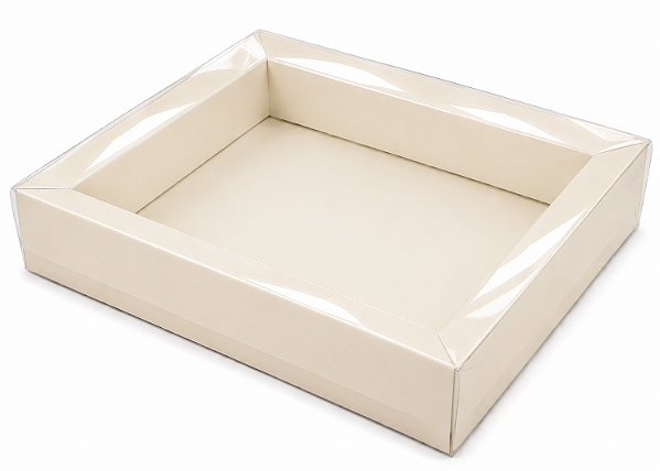 Caixas para 12 Macarons Deitados / Borda Larga 21,5x18x3,5 - Pct com 10 Unidades
