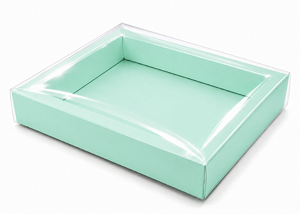 Caixas para 12 Macarons Deitados / Borda Larga 21,5x18x3,5 - Pct com 10 Unidades