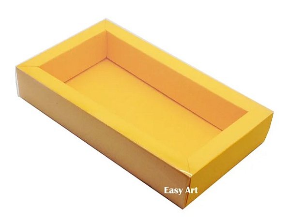 Caixa para 8 Macarons Deitados / Tampa Transparente - Pct com 10 Unidades