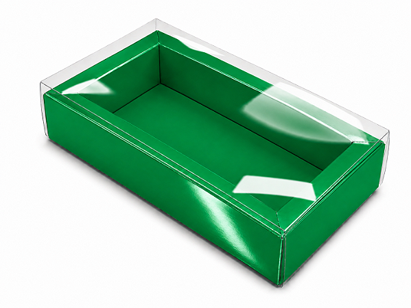 Caixa para 8 Macarons Deitados / Tampa Transparente - Pct com 10 Unidades