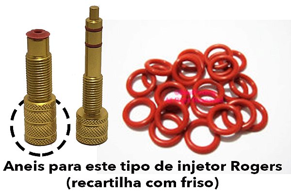 Aneis Orings Pequeno 4x7mm Injetor Euro Rogers