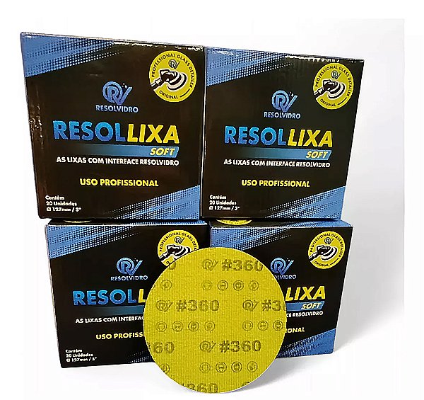 Lixas Para Vidro Resolvidro 6 Polegadas 360 Resollixa