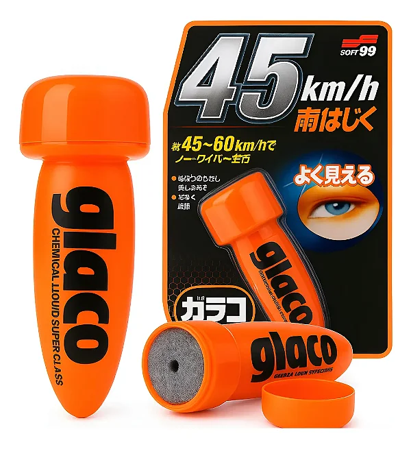 Glaco 75ml - Cristalizador Vidros Repele Água - Soft99