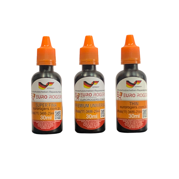 Resinas UV Super fina Premium Universal Thin 30ml Kit 03 unidades