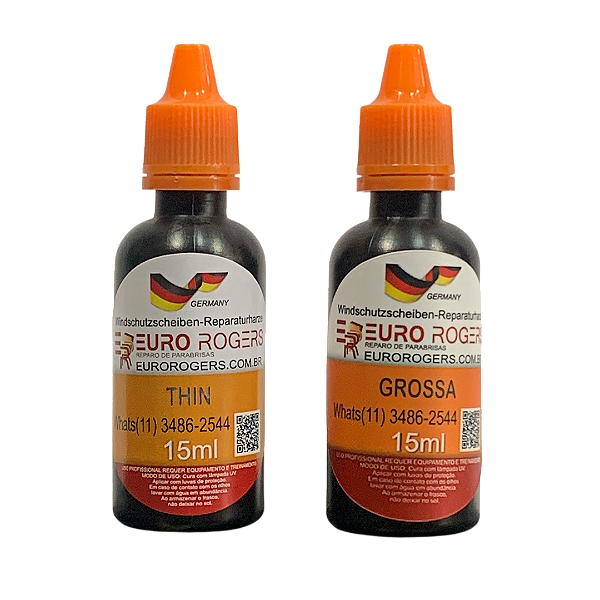Resina Reparo Parabrisas Thin e Grossa 15ml