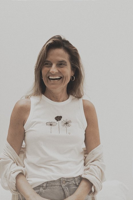 Regata Feminina em malha PET Reciclada - Flores