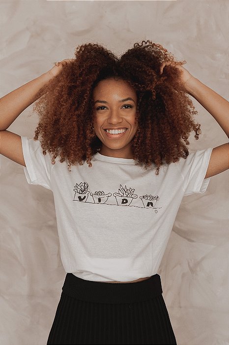 Camiseta T-Shirt em Malha PET Reciclada - Vida
