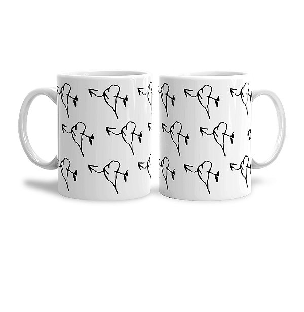 Caneca Porcelana Corações
