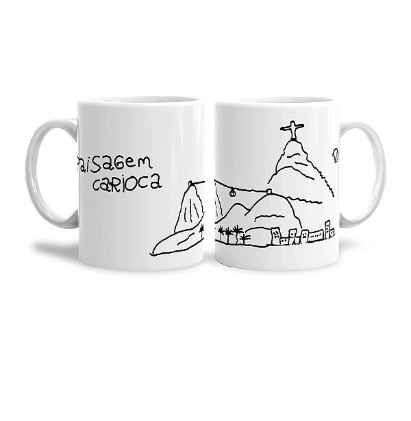 Caneca Porcelana Paisagem