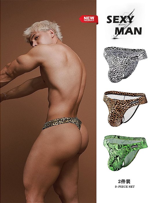 Cueca Fio Dental Animal Print