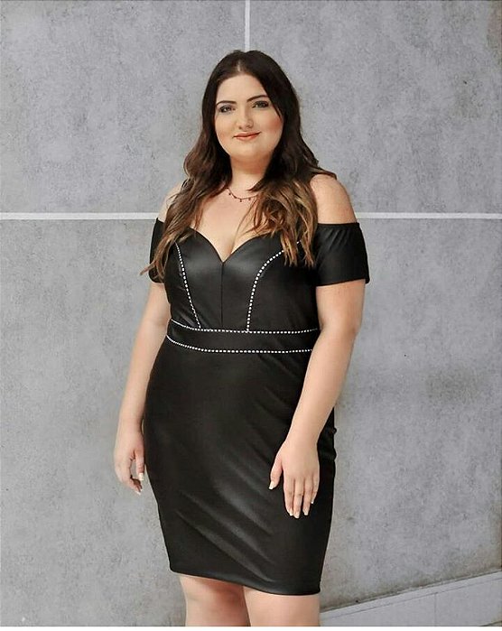 roupas de couro plus size