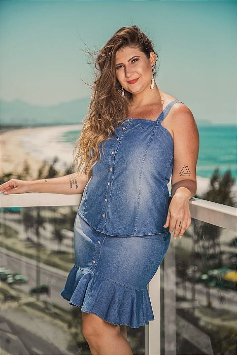blusinhas jeans de alcinha