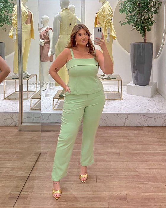 Conjunto Lisboa Verde Plus Size