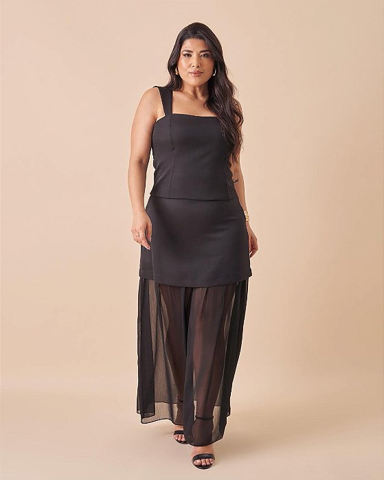 Conjunto Elegância Noturna Plus Size
