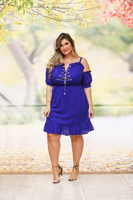 vestido lese plus size