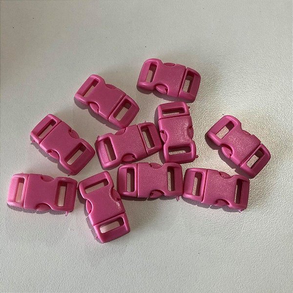 Fecho PVC 10mm (10 unidades) Rosa