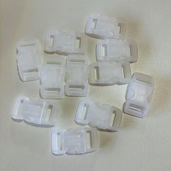 Fecho PVC 15mm (10 unidades) Branco