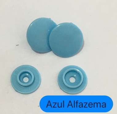 Botão de Pressão n 12 Azul Alfazema (pct com 10)