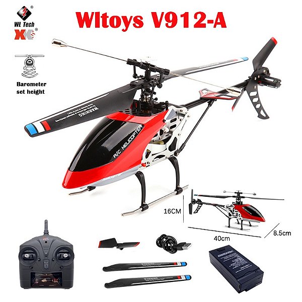 Helicoptero Rc Modelo  Xk V912a  04 Canais 2.4Ghz WLtoys